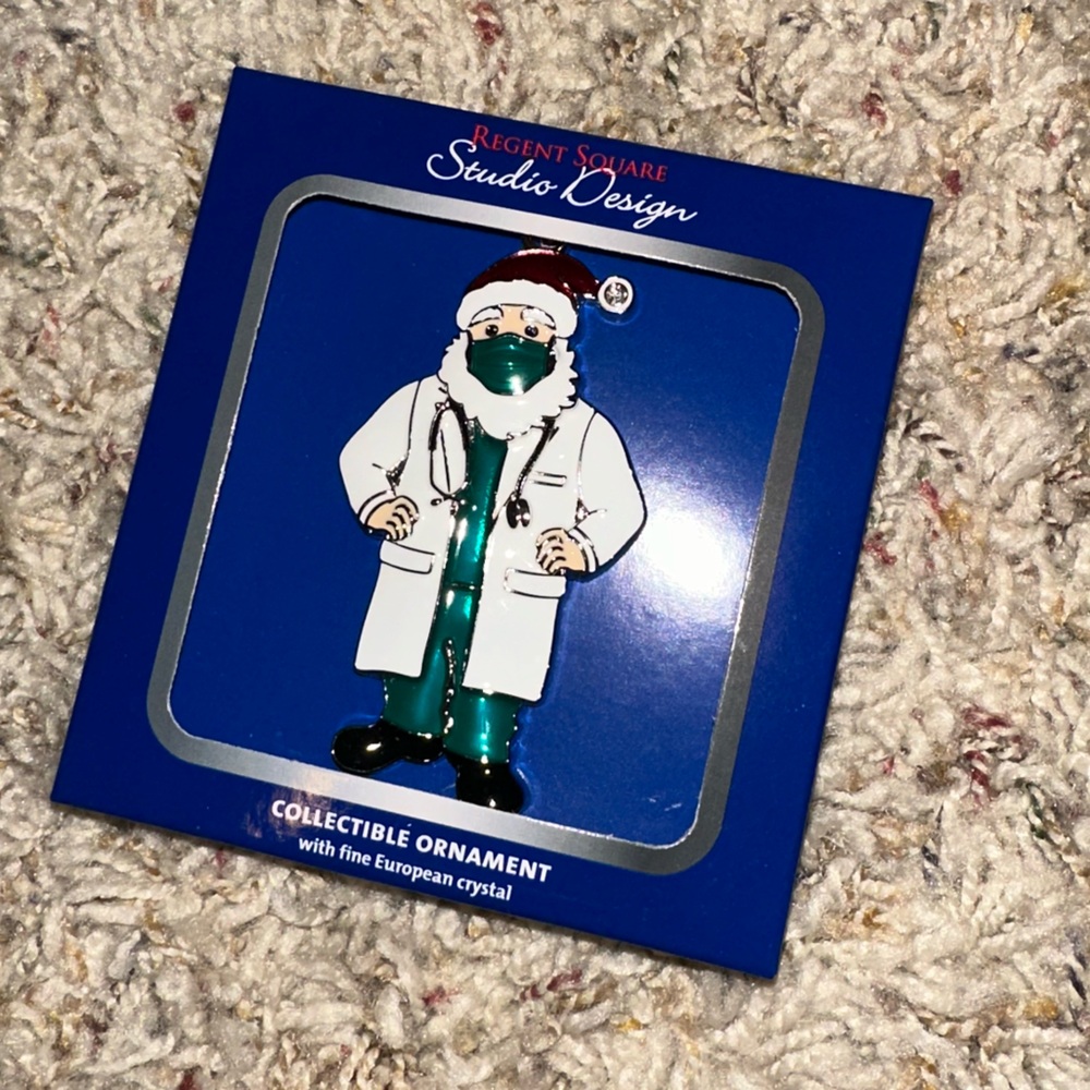 Ornament Doctor 🧑🏻‍⚕️ medical field collectible🎁 with fine European crystal